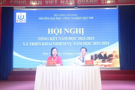 Trường Đại học Công nghiệp Việt Trì tổ chức hội nghị tổng kết năm học 2022-2023 và triển khai nhiệm vụ năm học 2023-2024